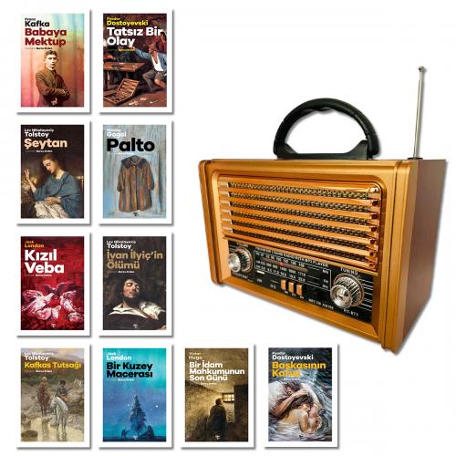 Nostaljik Şarjlı Radyo ve Dünya Klasikleri Kitap Seti - Halkkitabevi
