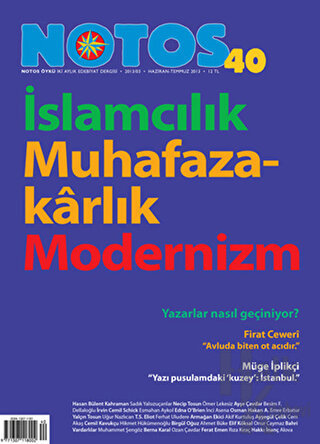 Notos Öykü İki Aylık Edebiyat Dergisi Sayı: 40 - Halkkitabevi