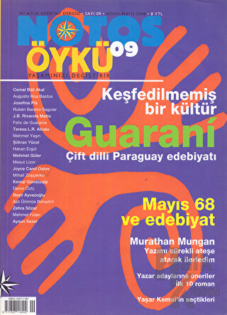 Notos Öykü İki Aylık Edebiyat Dergisi Sayı: 9 Nisan - Mayıs 2008 - Hal