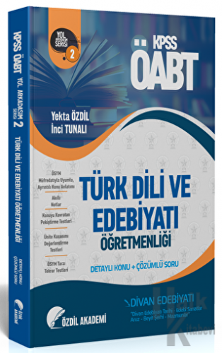 ÖABT Türk Dili ve Edebiyatı 2. Kitap Divan Edebiyatı Konu Anlatımlı So