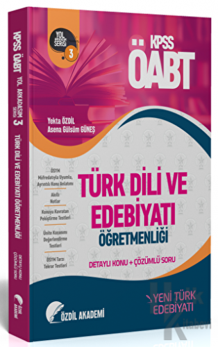 ÖABT Türk Dili ve Edebiyatı 3. Kitap Yeni Türk Edebiyatı Konu Anlatıml