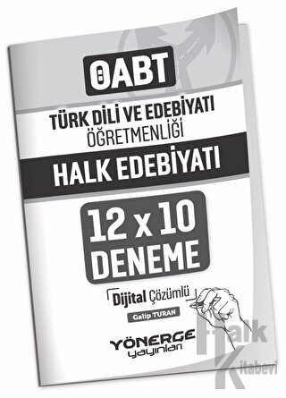 ÖABT Türk Dili ve Edebiyatı Öğretmenliği Halk Edebiyatı 12x10 Deneme Çözümlü