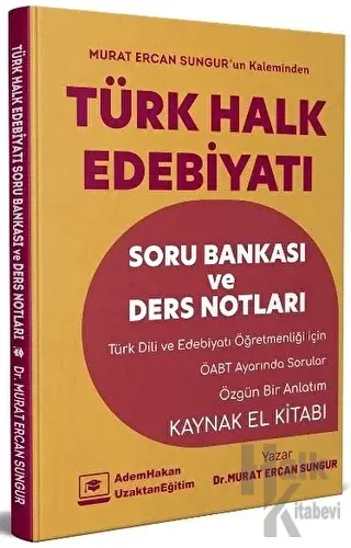 ÖABT Türk Dili ve Edebiyatı Türk Halk Edebiyatı Soru Bankası ve Ders Notları