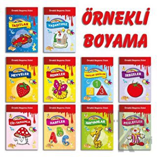 Örnekli Boyama Dizisi 10 Kitap