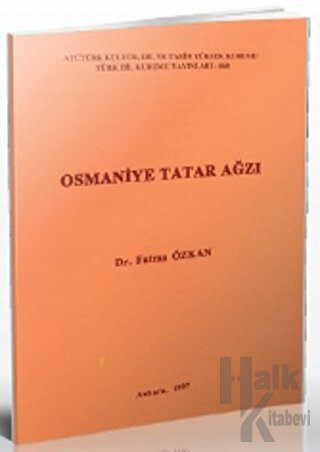 Osmaniye Tatar Ağzı - Halkkitabevi