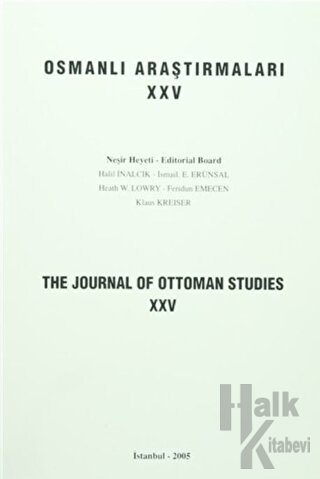 Osmanlı Araştırmaları - The Journal of Ottoman Studies Sayı: 25 - Halk