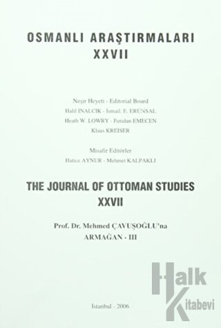 Osmanlı Araştırmaları - The Journal of Ottoman Studies Sayı: 27