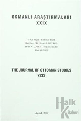 Osmanlı Araştırmaları - The Journal of Ottoman Studies Sayı: 29