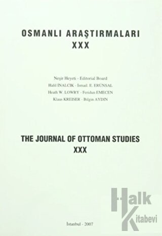 Osmanlı Araştırmaları - The Journal of Ottoman Studies Sayı: 30