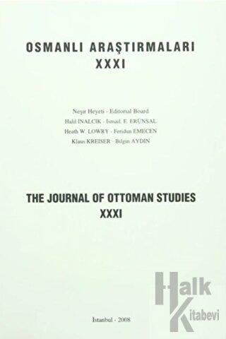 Osmanlı Araştırmaları - The Journal of Ottoman Studies Sayı: 31