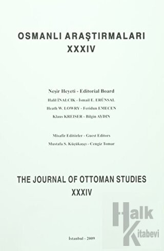 Osmanlı Araştırmaları - The Journal of Ottoman Studies Sayı: 34
