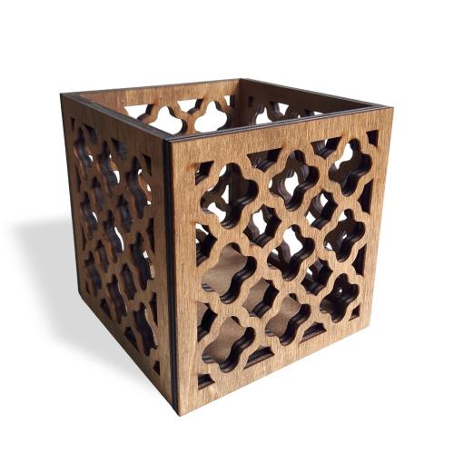 Ottoman Ahşap Kutu Mumluk - Halkkitabevi