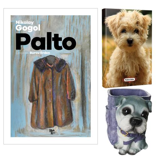Palto - Nikolay Gogol ve Dekoratif Köpek Kalemlik - Neşeli Yüz Planlama Defteri