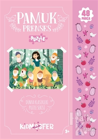 Pamuk Prenses - Dünya Klasikleri Puzzle Serisi - Halkkitabevi