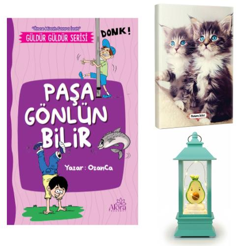 Paşa Gönlün Bilir - Maviş Kediler Planlama Defteri ve Avokado Fener Tipi Işıklı Kar Küresi