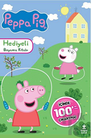 Peppa Pig 100+ Çıkartma Hediyeli Boyama Kitabı - Halkkitabevi