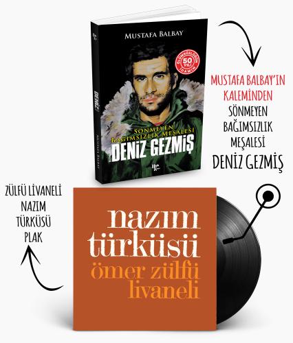 Plaklı Kitaplar - Deniz Gezmiş - Nazım Türküsü Plak - Halkkitabevi