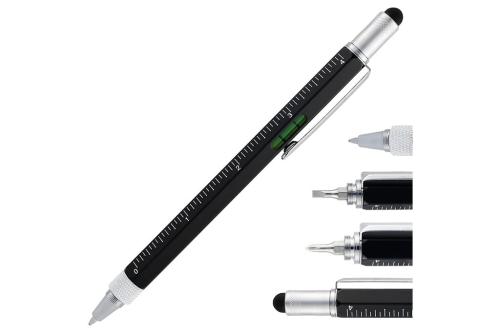 Su Terazili,Cetvelli ve Tornavidalı Mühendis Kalem Siyah - Halkkitabev