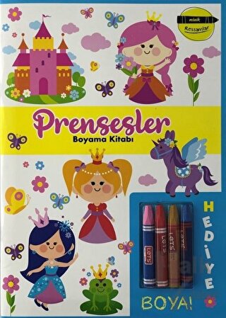 Prensesler Boyama Kitabı - Minik Ressamlar