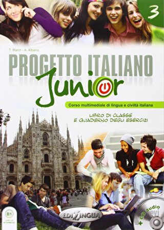 Progetto Italiano Junior 3 (Ders Kitabı ve Çalışma Kitabı+CD) İtalyanca Orta Seviye