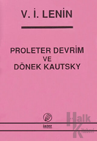 Proleter Devrim ve Dönek Kautsky - Halkkitabevi