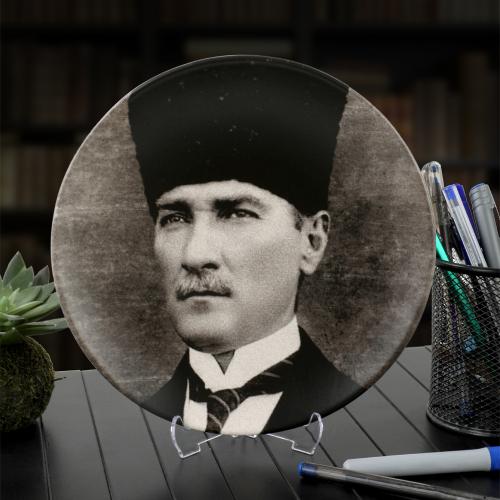 Atatürk Portre Hediyelik / Dekoratif Tabak - Mustafa Kemal