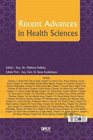 Recent Advances in Health Sciences - Halkkitabevi