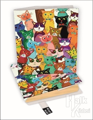 Renkli Kediler Kitap Kılıfı Kod - M-3121043