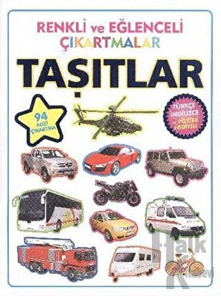 Renkli ve Eğlenceli Çıkartmalar - Taşıtlar (Vehicles) - Halkkitabevi