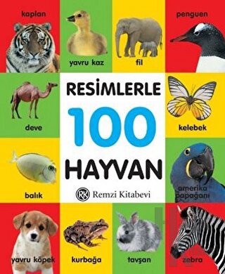 Resimlerle 100 Hayvan (Küçük Boy) (Ciltli) - Halkkitabevi