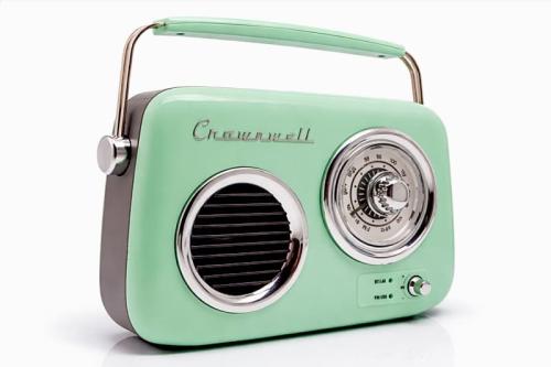 Retro Tasarımlı Bluetooth FM Radyo Mint Yeşil - Halkkitabevi