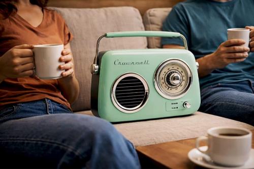 Retro Tasarımlı Bluetooth FM Radyo Mint Yeşil - Halkkitabevi