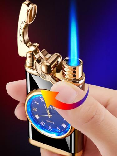 Premium Saatli Çakmak - Rüzgara Dayanıklı Jet Alevi - Halkkitabevi Premium Saatli Çakmak - Rüzgara Dayanıklı Jet Alevi - Halkkitabevi