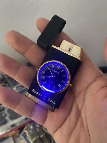 Kişiye Özel - Siyah Saatli Çakmak - Halkkitabevi Kişiye Özel - Siyah Saatli Çakmak - Halkkitabevi