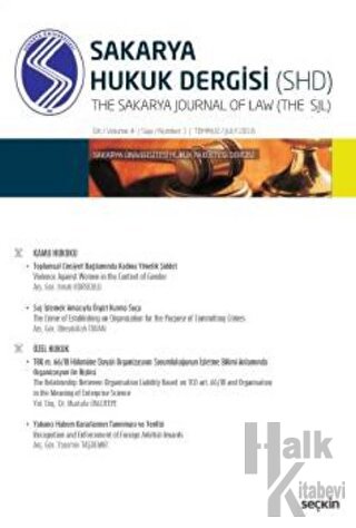 Sakarya Üniversitesi Hukuk Fakültesi Dergisi Cilt:4 - Sayı:1
