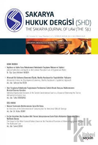 Sakarya Üniversitesi Hukuk Fakültesi Dergisi Cilt:8 - Sayı: 1 - 2