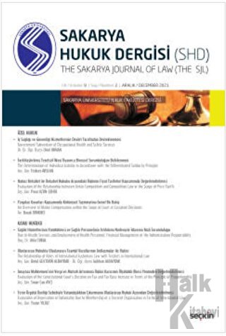 Sakarya Üniversitesi Hukuk Fakültesi Dergisi Cilt:9 - Sayı:2
