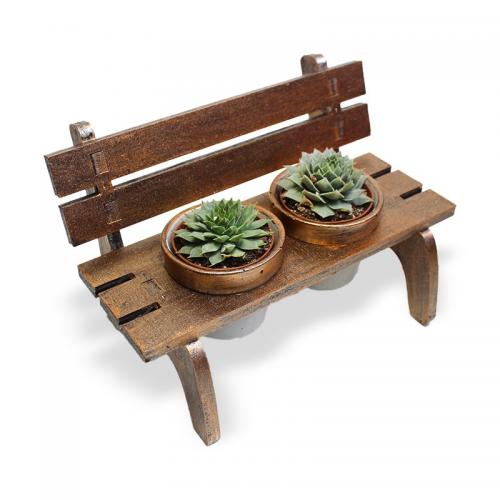 Sefa Bank 2'li Beton Saksılı , Bakır Renk - Halkkitabevi