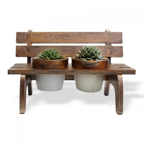 Sefa Bank 2'li Beton Saksılı , Bakır Renk - Halkkitabevi