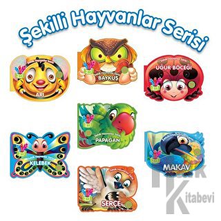 Şekilli Uçan Hayvanlar Serisi Seti - 7 Kitap Takım