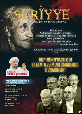 Seriyye İlim Fikir Kültür ve Sanat Dergisi Sayı: 10 Ekim 2019 - Halkki