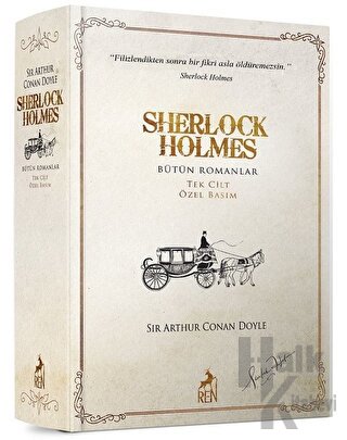 Sherlock Holmes Bütün Romanlar (Tek Cilt Özel Basım) (Ciltli) - Halkki