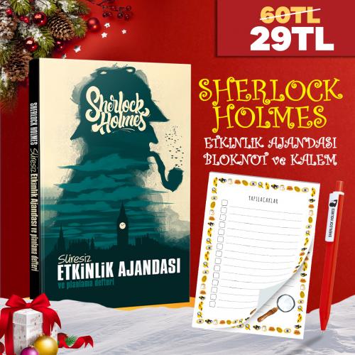 Sherlock Holmes Seti - 1 Ajanda 1 Defter 1 Kalem - Halkkitabevi