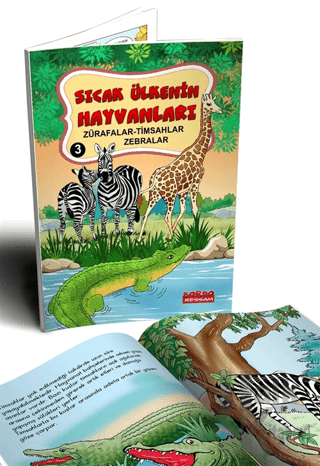 Sıcak Ülkenin Hayvanları 3 Zürafalar-Timsahlar-Zebralar