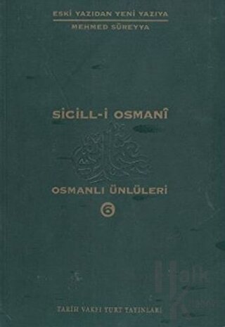 Sicill-i Osmani Osmanlı Ünlüleri 6 Ek-Dizin
