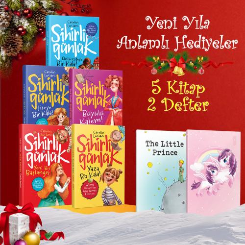 Sihirli Günlük Seti - 5 Kitap 2 Defter 1 Kupa -1 - Halkkitabevi