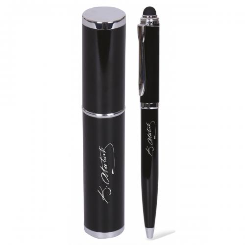 Özel Silindir Kutulu Kalem - Siyah 3611 - Halkkitabevi