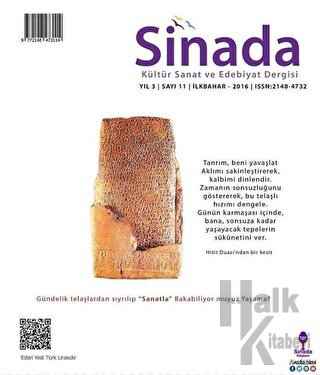 Sinada Kültür Sanat ve Edebiyat Dergisi Yıl 3 Sayı: 11 İlkbahar 2016