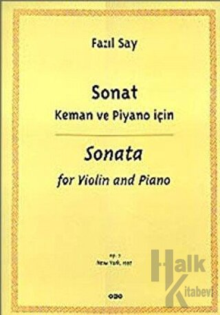 Sonat Keman ve Piyano İçin (Sonata for Violin and Piano) - Halkkitabev