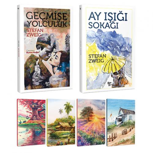 Stefan Zweig 2 Kitap Bir Arada ve 4 Defter -15 - Halkkitabevi